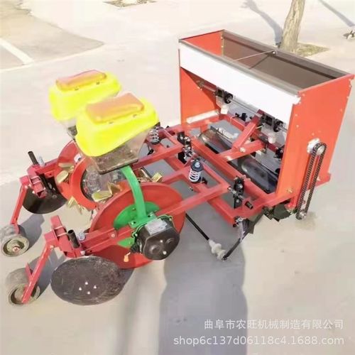 极速厂销两行油葵覆膜播种机农A用花生施肥播种覆膜机毛豆播种机
