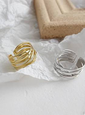 极速Multid-layer winding ring simple personality design mult