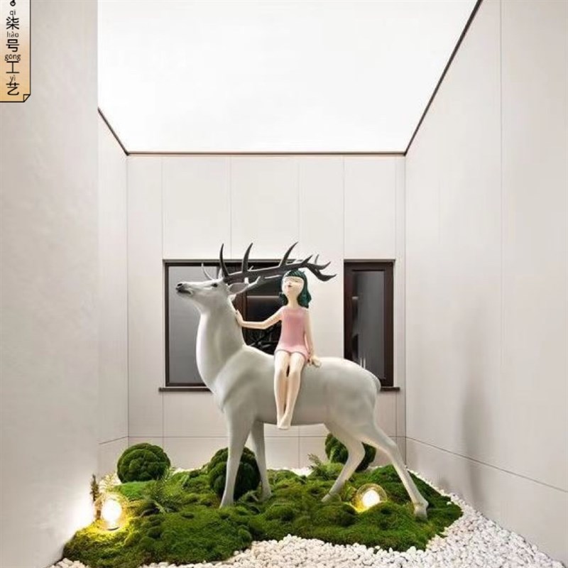 极速轻奢艺术品雕塑酒店别墅客厅现代家居饰品创U意抽象艺术摆件