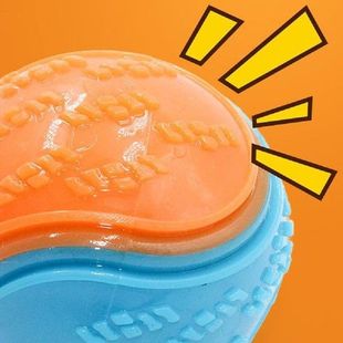 Bite Resistant New 极速Rubber Dog Cleanr Design Squeak Teeth