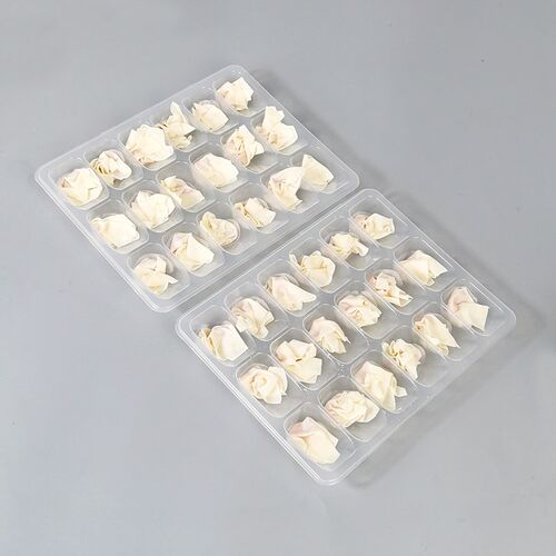 小馄饨盒一次性分格云吞包装盒收纳冷冻食品级抄手饺子盒商用托盘