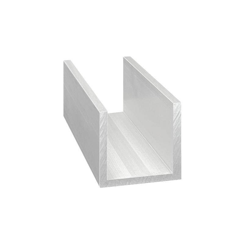 铝合金U型槽铝挤型材料50*50*5mm内径40mm包边铝槽导轨卡槽条C型