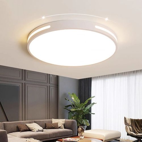 led吸顶灯卧室灯主卧2025新款家F用客厅房间护眼超薄照明餐厅圆灯