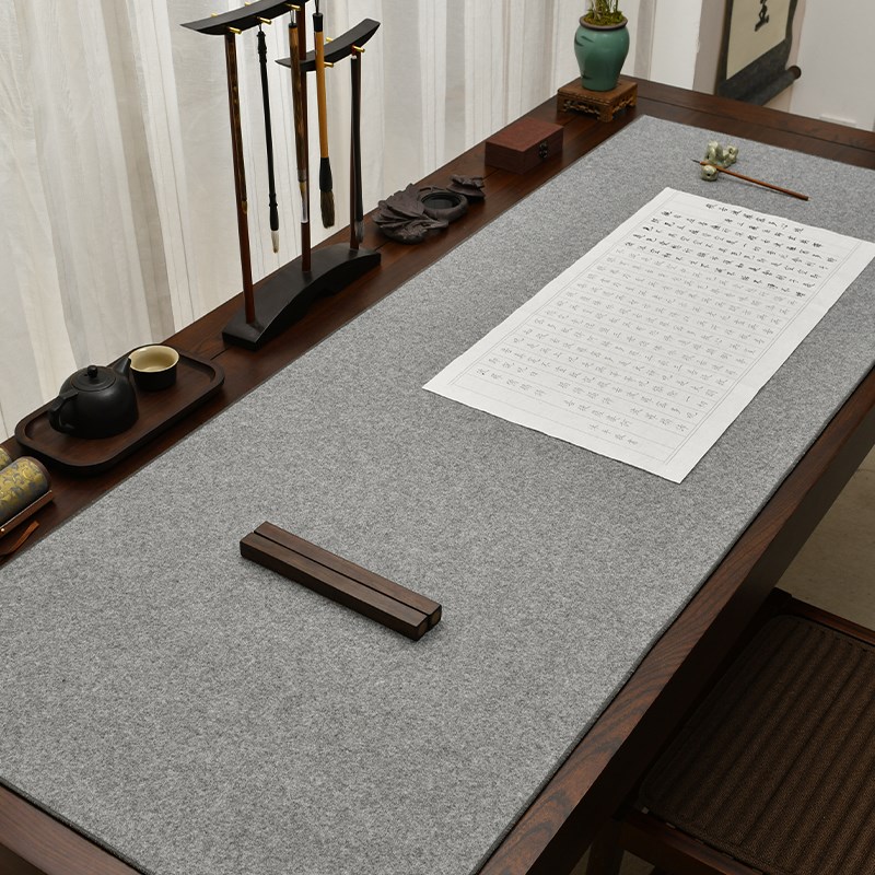 新款桌面防滑书法书画专用羊毛毡垫锁边加厚款书法垫毛毡垫布写毛