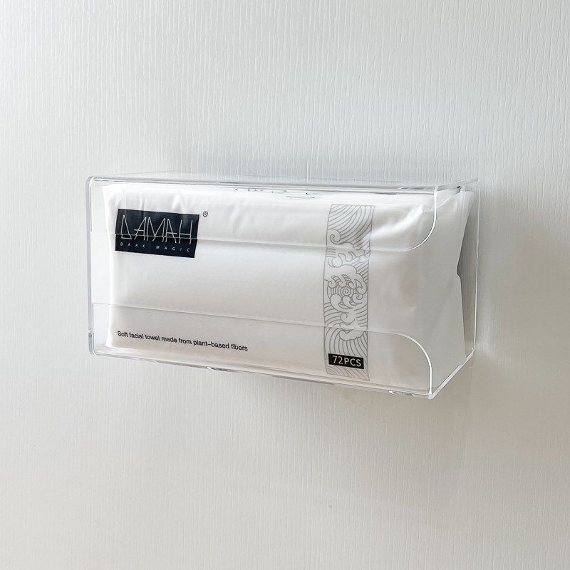 黑魔法加厚洗脸巾盒免打孔一次性擦脸巾收纳盒洗漱W台壁挂洁面巾,收纳整理,洗脸巾收纳盒,淘宝优惠券,粉丝福利购,淘宝优惠卷