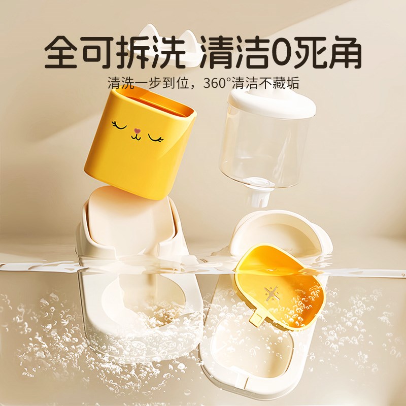 猫咪自动喂c水喂食器大容量不插电流动水狗狗饮水机猫碗宠物用品