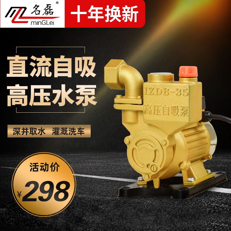 名磊直流抽水机家用12v24v48v60v72v抽水泵水井便携X式小型自吸泵