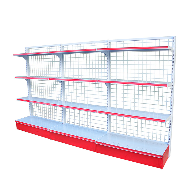 超市货架展示架文具零食单双面背网挂架多层O功能小卖部便利店组