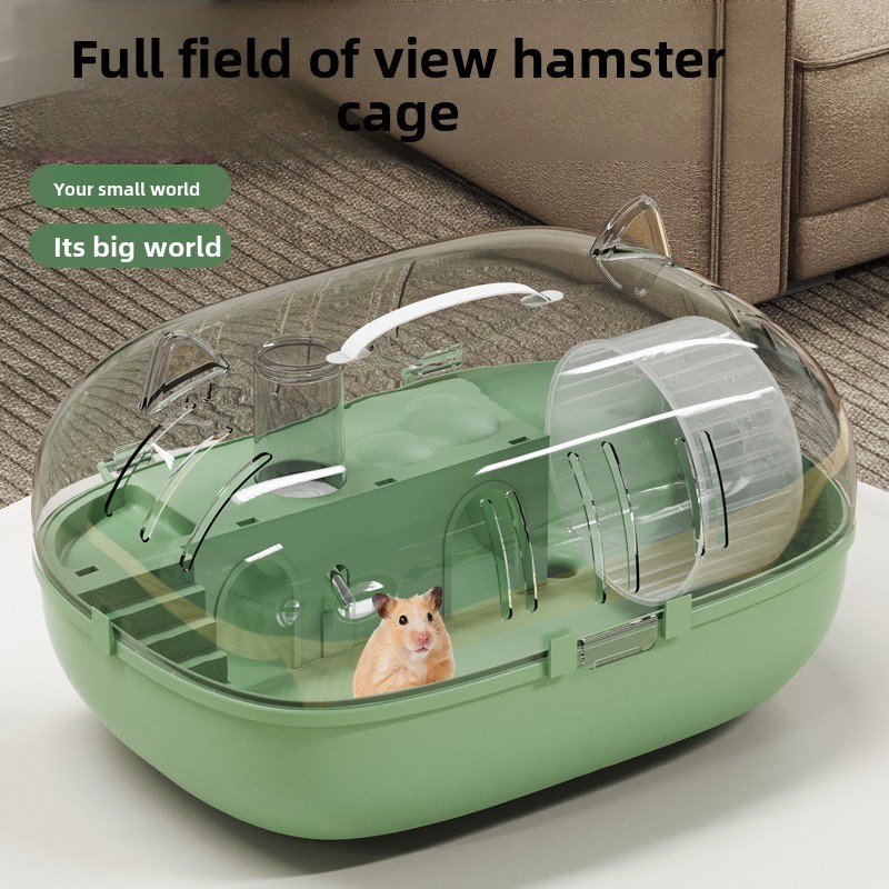 小仓鼠笼a金熊豪华超大屋防越狱透明全景屋廉价养殖笼