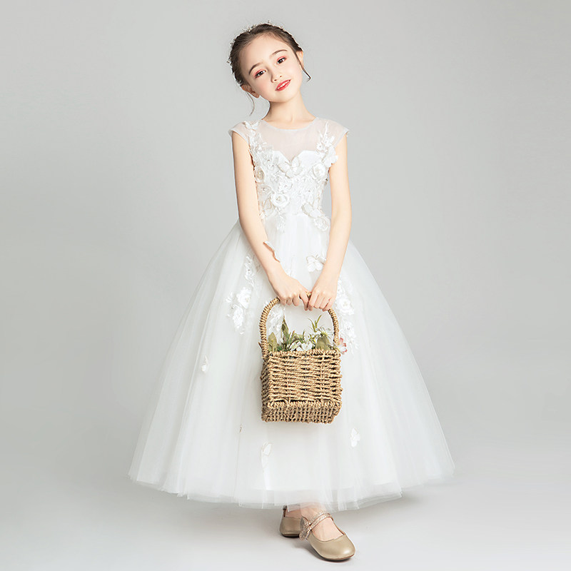 女童晚礼服公主裙蓬蓬纱裙小女孩花童儿童婚纱公主白色Z演出服春,童装/婴儿装/亲子装,儿童礼服,淘宝优惠券,粉丝福利购,淘宝优惠卷