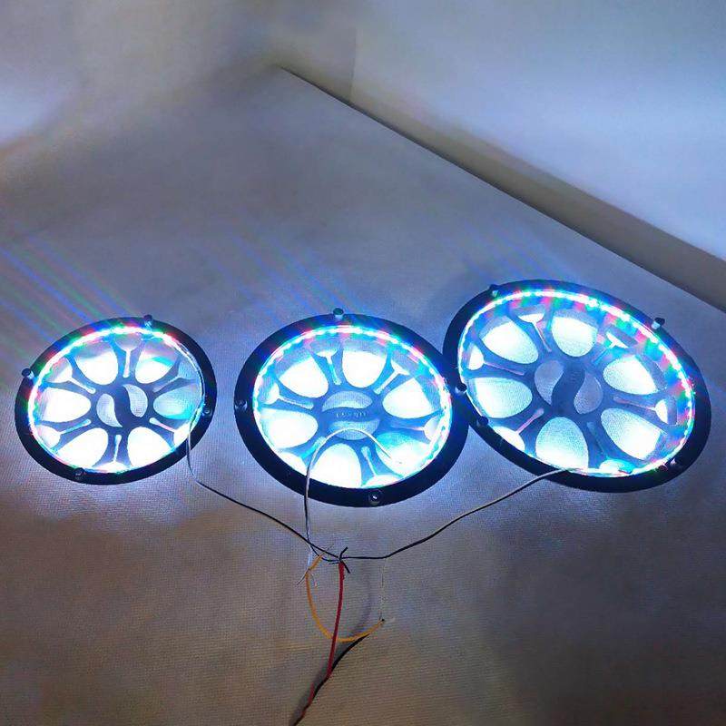 低音喇叭PP料保护网车载低音炮5寸6寸8寸10带彩灯网罩配件音响