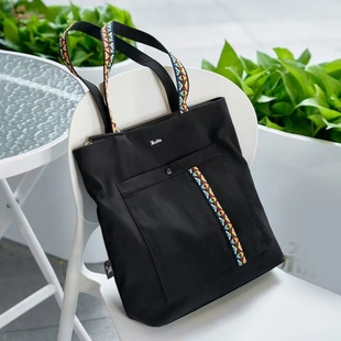 莱夫文艺帆布包尼龙单肩通勤手提包大容量牛津布托特包单肩电脑包