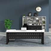 老板办公桌椅组合约现代经理主管桌单总人NYA大班工作办台裁工简