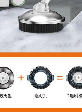 家用旋转拖手把桶湿OOG免洗懒人吸替换拖布干瓷砖木地板一拖净水