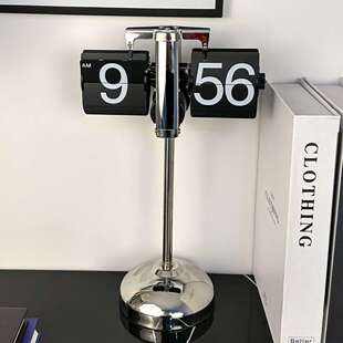 欧式自复页钟古简约家居小天平翻动客厅座钟小天平机械翻翻页时钟