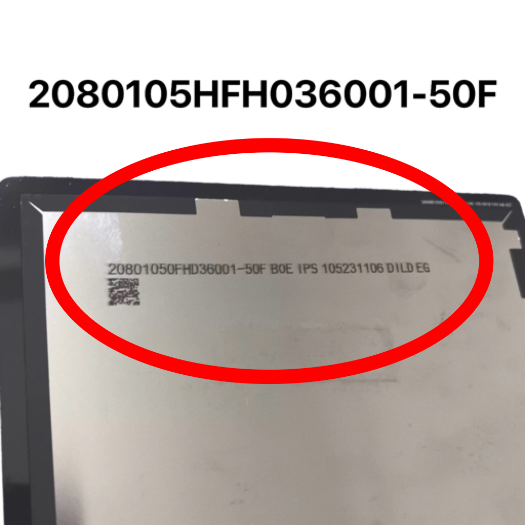 2080105HFH036001-50F BOE学生平板电脑屏幕总成盖板触摸屏液晶屏