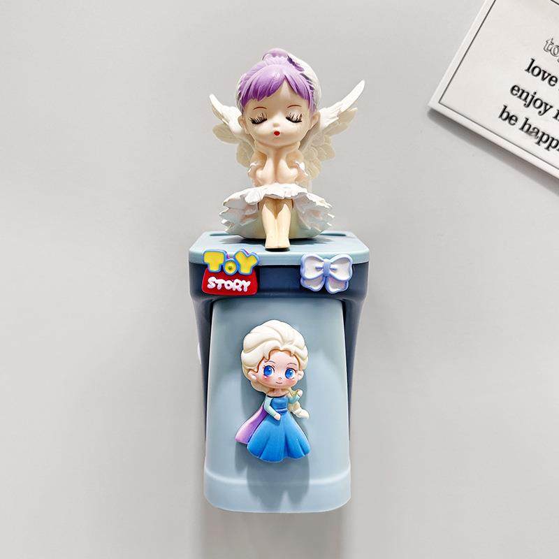 牙刷架子牙杯置物架磁吸式漱口杯高颜值卡通可爱儿童刷牙杯子家用