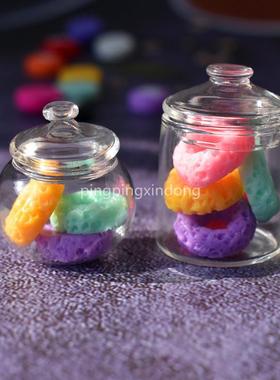 现货迷你糖果罐娃娃屋用微缩模型摆件小小收纳茶叶罐储物罐可定