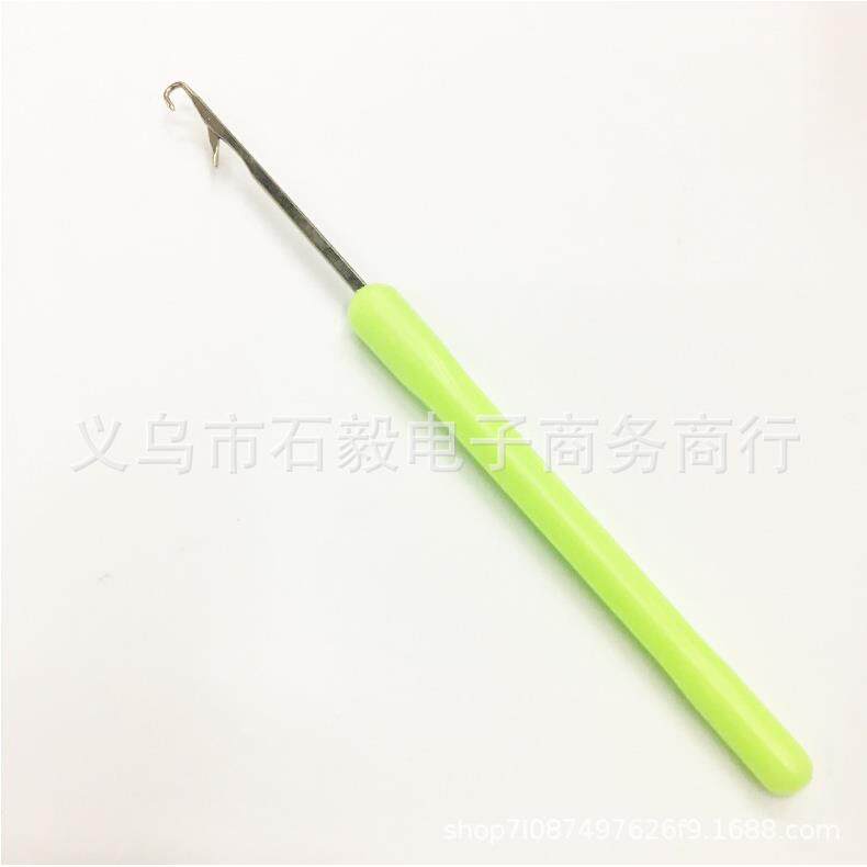 活头钩针彩色带舌钩针编织工具小钩毛衣针毛线舌头勾针带舌钩针