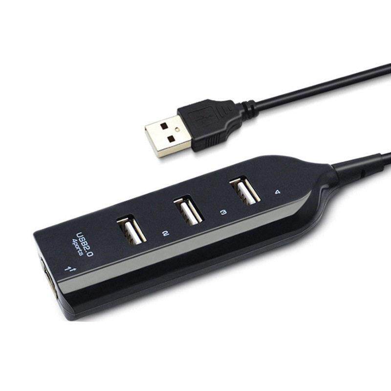 4口HUB集线器 usb电脑四口hub 一拖四分线器 1拖4转换器 扩展坞
