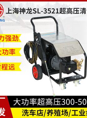 上海神龙SL-3521超高压清洗机350公斤压力洗车机工业级商用水泵