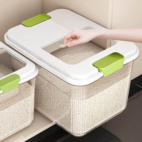 家用新款塑料米桶防虫防潮密封桶米缸装面粉储存罐杂粮收纳盒米箱