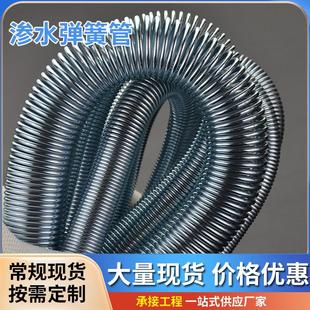 螺旋裹丝弹簧管桥梁镀锌泄水管锰钢软式透水水利工程渗水不锈钢管