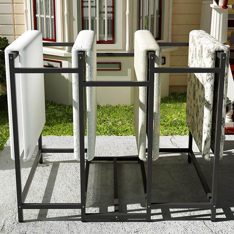 S588大型落地衣架户外晒被子防风露天阳台简易楼顶别墅加厚抗风挂