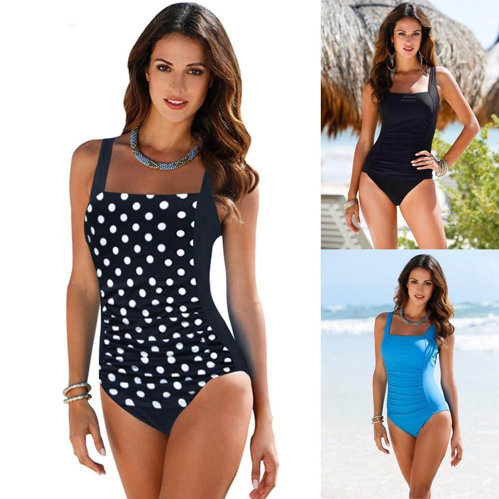 跨境外贸泳装速卖通亚马逊性感连体加肥大码游泳衣女现货swimwear