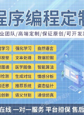 python代编程序深度学习cv算法代码调试接单强化学习图像处理创新