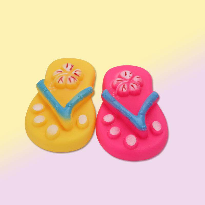 厂家搪胶发声人字拖鞋宠物玩具可爱卡通狗狗猫咪耐咬