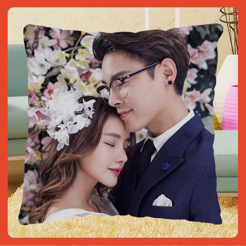 ⌘十字绣抱枕定 制2023新款diy刺绣枕套靠垫简单线绣照片自己绣