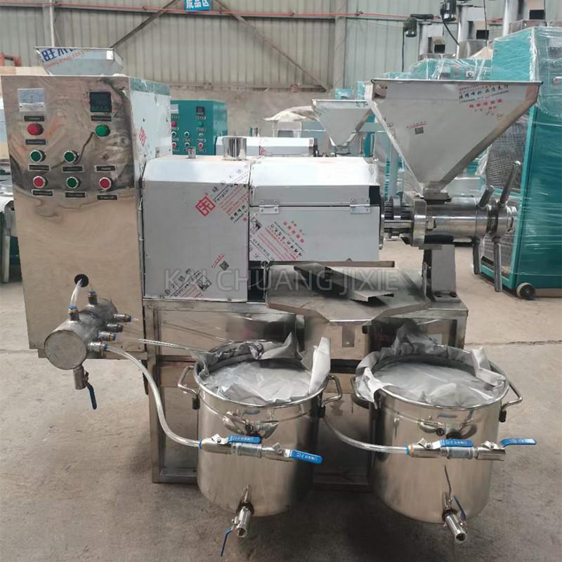 不锈钢螺旋油油机 榨花生菜籽榨油机GWM家用电商用榨设 备