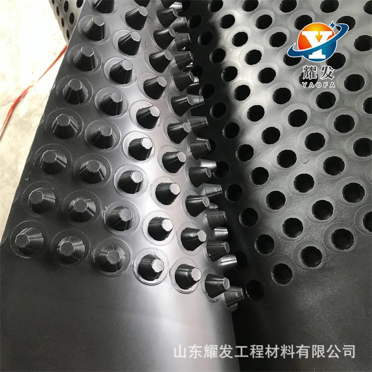 塑料凹凸卷材排水板 H20高车库顶板阻根绿化疏水板 厂家供应
