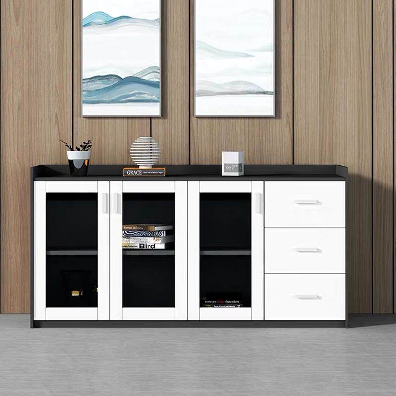 办公文件柜矮柜办公室柜子茶水柜资料柜储物柜木质档案柜书柜