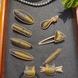 【上久楷-汉宫秋月】非遗宋锦手工发夹抓夹手链耳环胸针发簪国风