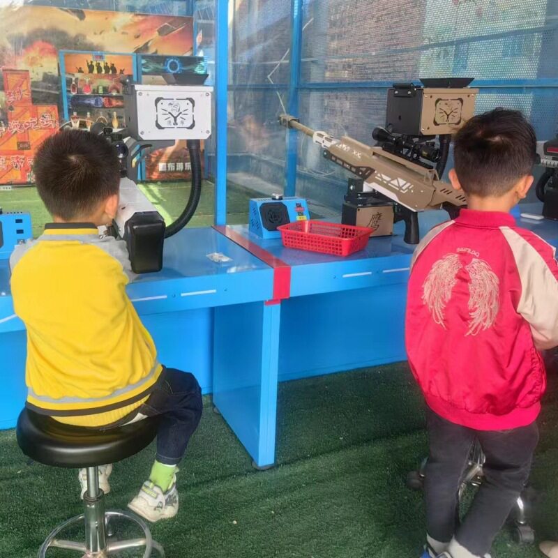 真人版CS游乐设备 厂家户外夜市摆摊射击游戏项目枪林弹雨气炮枪