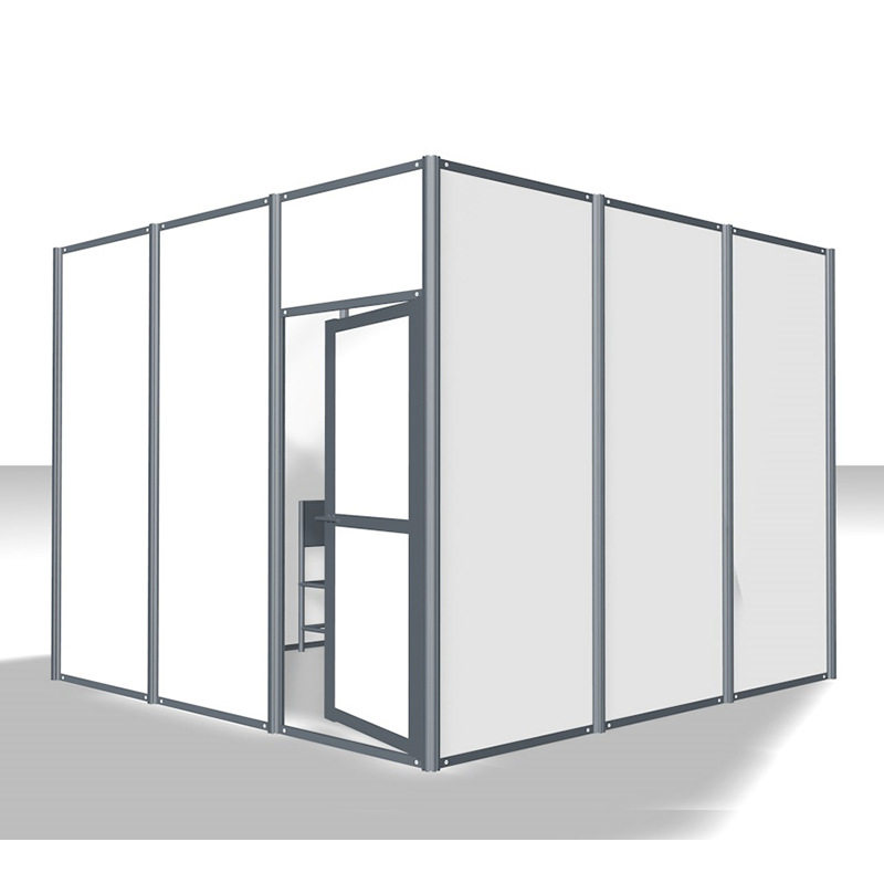 办公室隔断墙简易搭建房间框架8K鋁料組合間隔车间临时仓库储物室