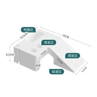 乌龟缸晒台爬台养龟造景别墅雨淋式过滤龟箱爬坡乌龟晒背休息平台