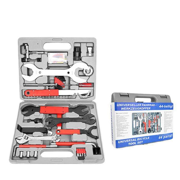FZ044大工具自行车维修组合工具箱自行车修理工具多功能组合套装