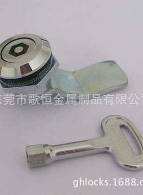内六角锁芯转舌锁 钣金机柜锁8mm钥匙广告灯箱圆柱锁MS705-10