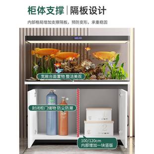 家用实木鱼缸柜底柜中小型鱼缸架底座柜水族箱多功能储物柜收纳柜