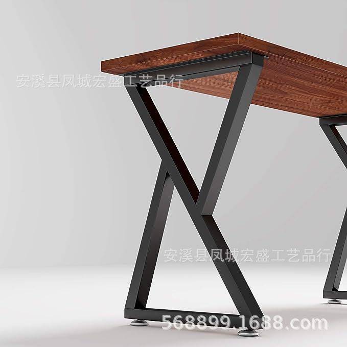 办公会议书桌脚铁艺书桌支撑脚餐台腿茶桌架通用桌子腿