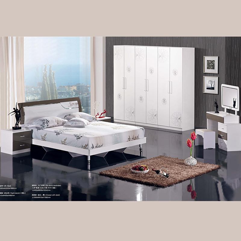 成套家具 卧室5件套 MDF烤漆环保 室内家具