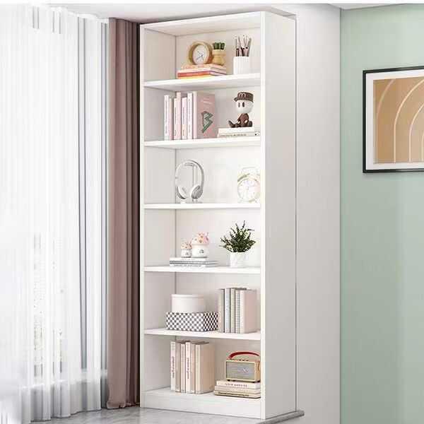 飘窗书架落地置物架简易家用客厅多层储物柜子卧室靠墙窄缝小书柜