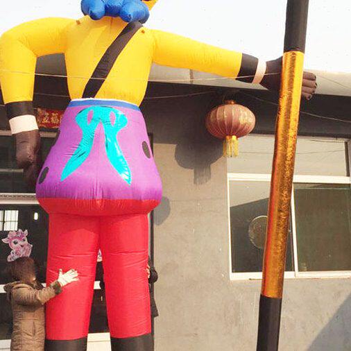 新年年充气猴子卡通气模孙悟空美猴王猴年人偶模型定制吉祥物