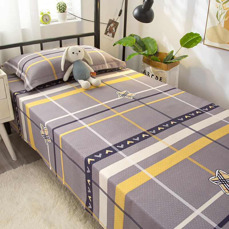 斜纹单人床单学生宿舍上下铺单子 0.9m1.2米夏季加厚被Z单单件男