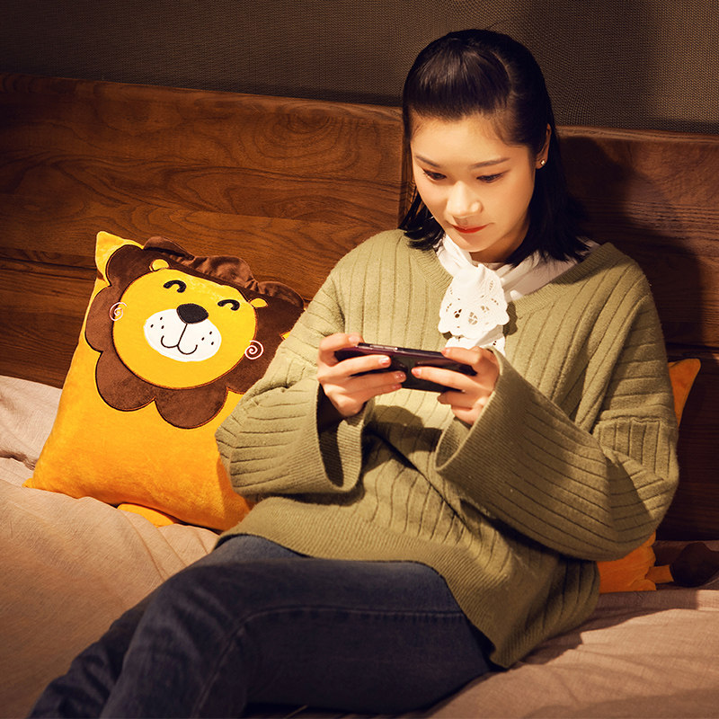 可爱靠枕床头靠垫长抱枕睡觉长条枕床H上大靠背枕头女生韩式卡通