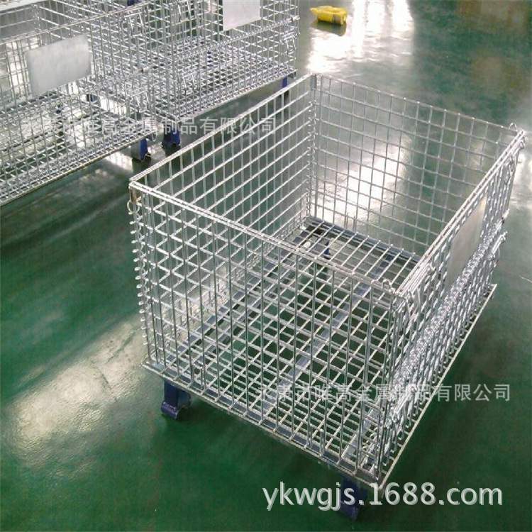 行家选仓储笼折叠铁框货框周转铁筐快递分拣推车货筐仓库笼储物笼