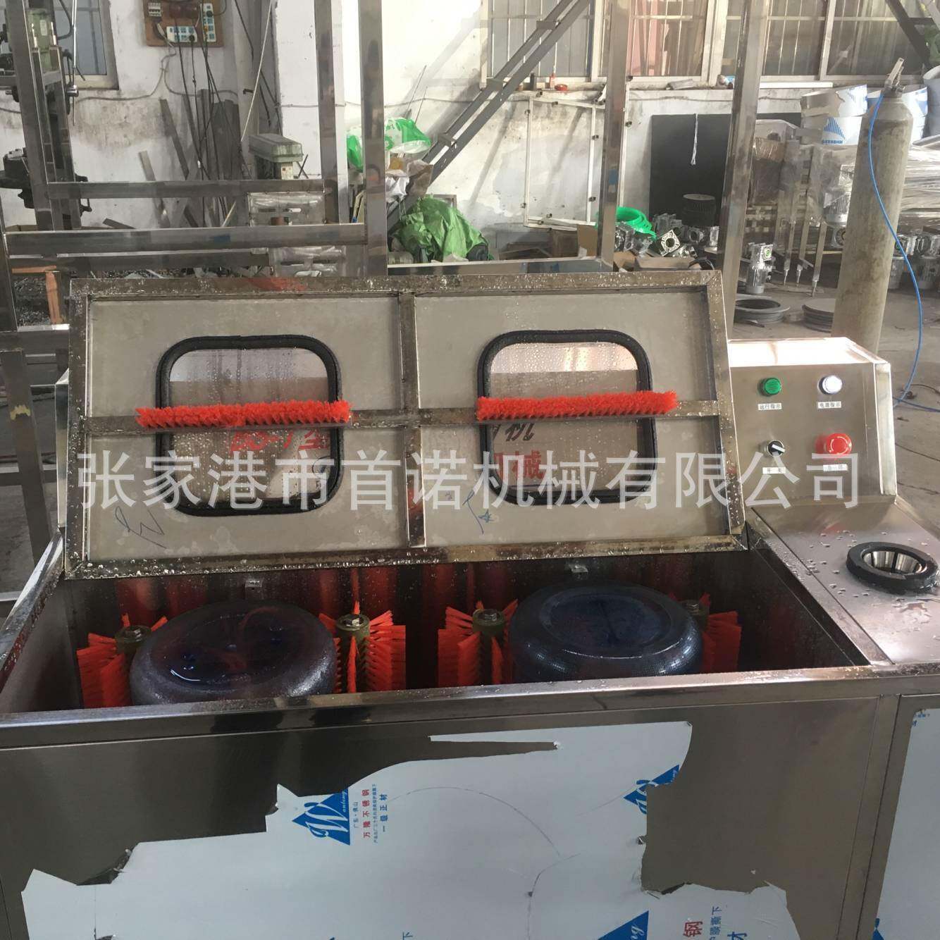 桶装水拔盖机自动洗桶机五加仑刷桶机自动拔盖机现货直销